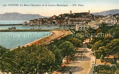 Cannes_Alpes Maritimes Mont Chevalier et le Casino Municipal Cannes Alpes Maritimes