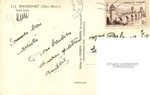 Rochefort_Charente Maritime Jardin Public Rochefort