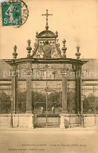 Besancon_les_Bains Grille de l Hopital Besancon_les_Bains
