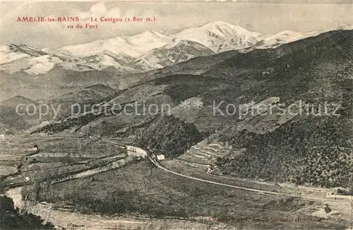 Amelie les Bains Palalda Le Canigou vu du Fort Amelie les Bains Palalda