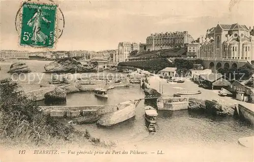 Biarritz_Pyrenees_Atlantiques Vue generale prise du Port des Pecheurs Biarritz_Pyrenees