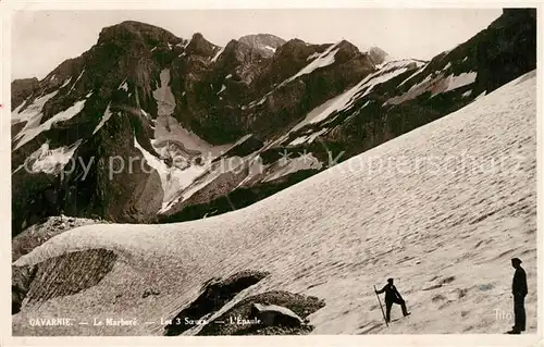 Gavarnie_Hautes Pyrenees Le Marbore Les 3 Soeurs Gebirgspanorama Pyrenaeen Gavarnie Hautes Pyrenees