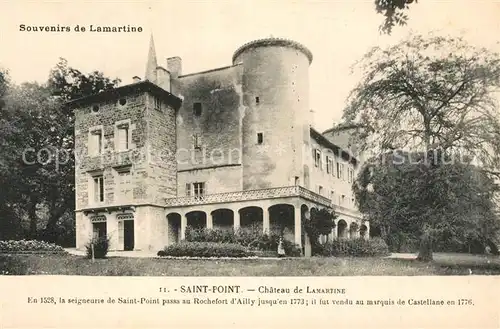 Saint Point Chateau de Lamartine Schloss Saint Point