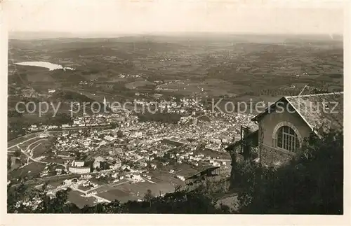 Lourdes_Hautes_Pyrenees Vue panoramique prise du Pic du Jer Lourdes_Hautes_Pyrenees