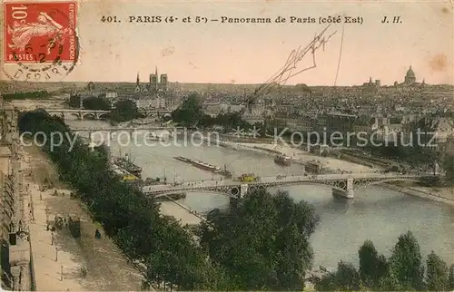 Paris Panorama de la ville Ponts sur la Seine Paris