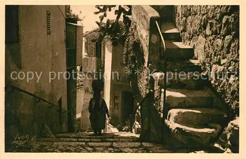 Eze_Alpes Maritimes Une vieille rue du village Eze_Alpes Maritimes