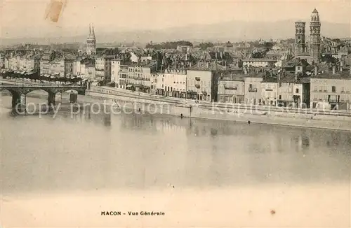 Macon_Saone et Loire Vue generale de la ville Macon Saone et Loire