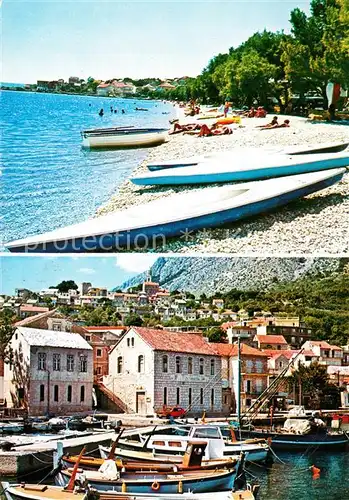 Igrane Strand Hafen Fischerboote Igrane