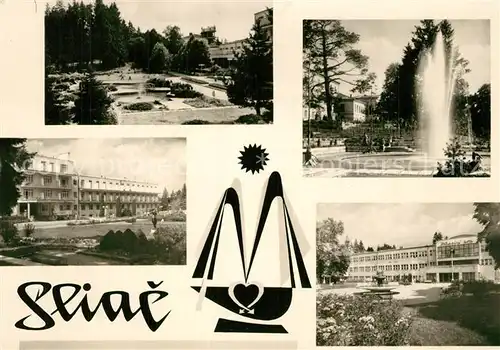 Sliac Teilansichten Park Fontaene Sliac