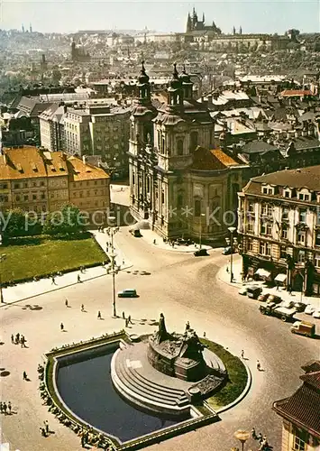 Praha_Prahy_Prague Staromestske namesti Altstaedter Ring Blick zur Prager Burg Praha_Prahy_Prague