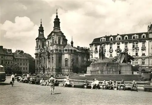 Praha_Prahy_Prague Altstaedter Ring St Niklas Dom Hus Denkmal Praha_Prahy_Prague