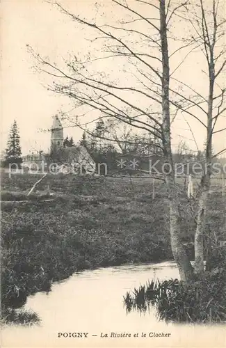 Poigny la Foret La Riviers et le Clocher Poigny la Foret
