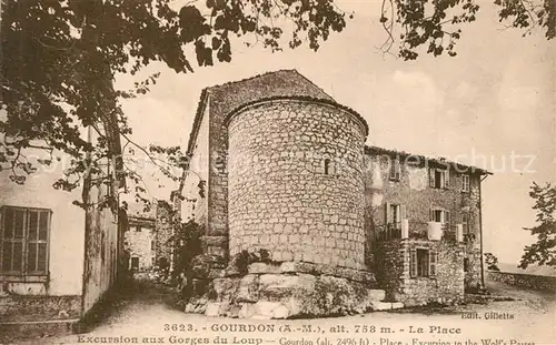 Gourdon_Alpes Maritimes La Place Excursion aux Gorges du Loup Gourdon Alpes Maritimes