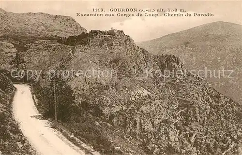 Gourdon_Alpes Maritimes Excursion aux Gorges du Loup Chemin du Paradis Gourdon Alpes Maritimes