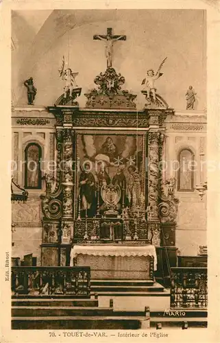 Touet sur Var Interieur de l Eglise Touet sur Var