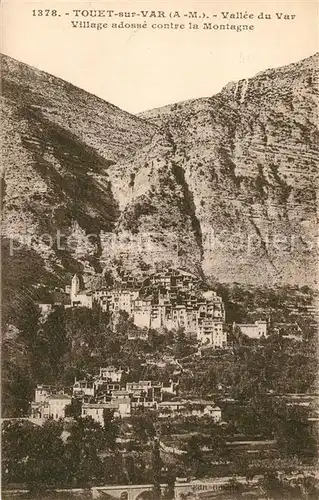 Touet sur Var Vallee du Var Village adosse contre la Montagne Touet sur Var