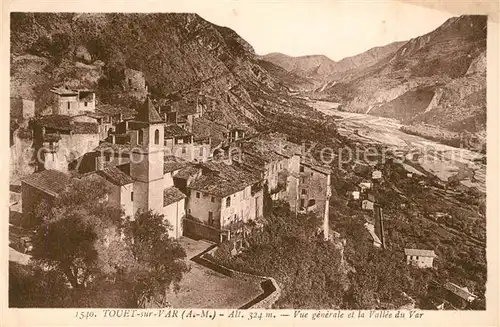 Touet sur Var Vue generale et la Valle du Var Touet sur Var