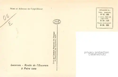 Luceram Route de l Escarem a Peira cava Luceram