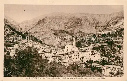 Luceram Vue generale cote Quest Luceram