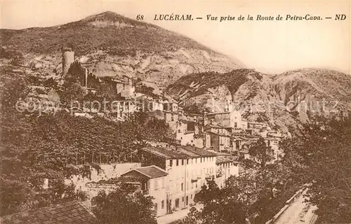 Luceram Vue prise de la Route de Peira Cava Luceram