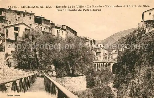 Luceram Entree de la Ville Le Ravin Excursion aux environs de Nice Luceram