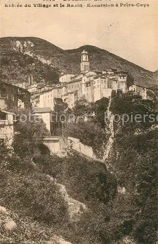 Luceram Entree du Village et le Ravin Excursion a Peira Cave Luceram