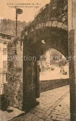 Luceram Vieille Porte Moyen Age  Luceram