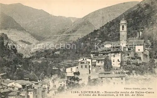 Luceram Nouvelle route de Peira Cava et Cime du Rocaillon Luceram