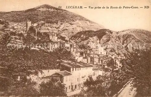 Luceram Vue prise de la Route de Peira Cava Luceram