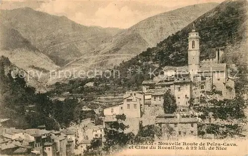 Luceram Nouvelle Route de Peira Cava et Cime du Rocaillon Luceram