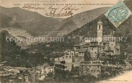 Luceram Nouvelle Route de Paira Cava et Cime du Rocaillon Luceram