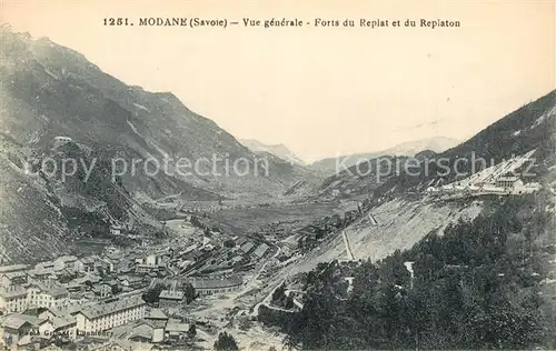 Modane Vue generale Forts du Replat et du Replaton Modane