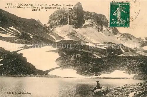 Modane Le Lac Margueritte et le Rocher de Bussort Modane