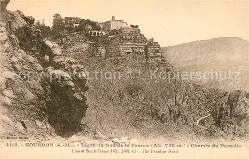 Gourdon_Alpes Maritimes Chemin du Paradis Gourdon Alpes Maritimes