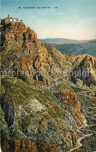 Gourdon_Alpes Maritimes Vue generale Gourdon Alpes Maritimes