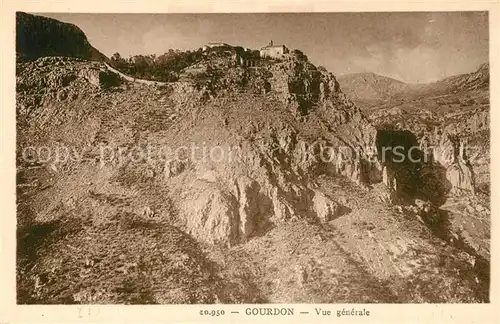 Gourdon_Alpes Maritimes Vue generale Gourdon Alpes Maritimes