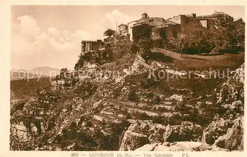 Gourdon_Alpes Maritimes Vue generale Gourdon Alpes Maritimes