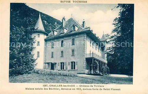 Challes les Eaux Chateau de Triviers Challes les Eaux