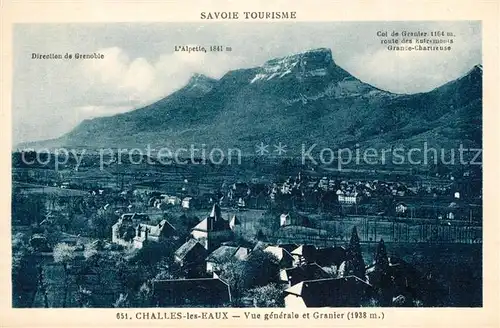 Challes les Eaux Vue generale et Granier Challes les Eaux
