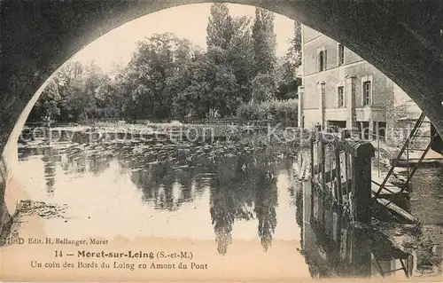 Moret sur Loing Un coin des Bords du Loing en Amont du Pont Moret sur Loing