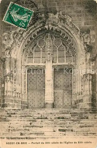 Rozoy_en_Brie Portail de l Eglise  Rozoy_en_Brie