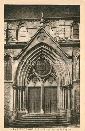 Rozoy_en_Brie Porche de l Eglise Rozoy_en_Brie