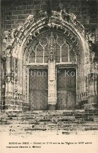 Rozoy_en_Brie Portail de l Eglise Rozoy_en_Brie