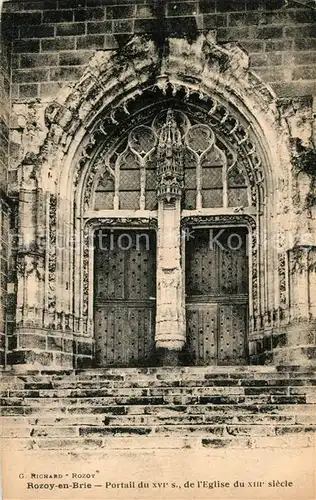 Rozoy_en_Brie Portail de l Eglise Rozoy_en_Brie