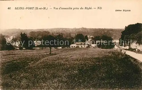 Seine Port Vue densemble prise du Righi Seine Port