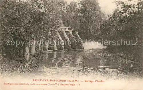 Saint Cyr sur Morin Barrage d Archet Saint Cyr sur Morin