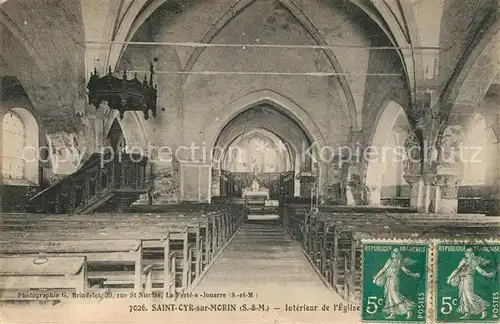 Saint Cyr sur Morin Interieur de l Eglise Saint Cyr sur Morin