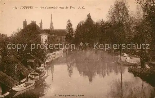 Souppes sur Loing Vue densemble prise du Pont Souppes sur Loing