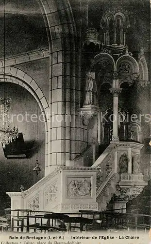 Bain de Bretagne Interieur de lEglise La Chaire Bain de Bretagne
