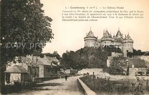 Combourg Le Chateau Feodal Combourg
